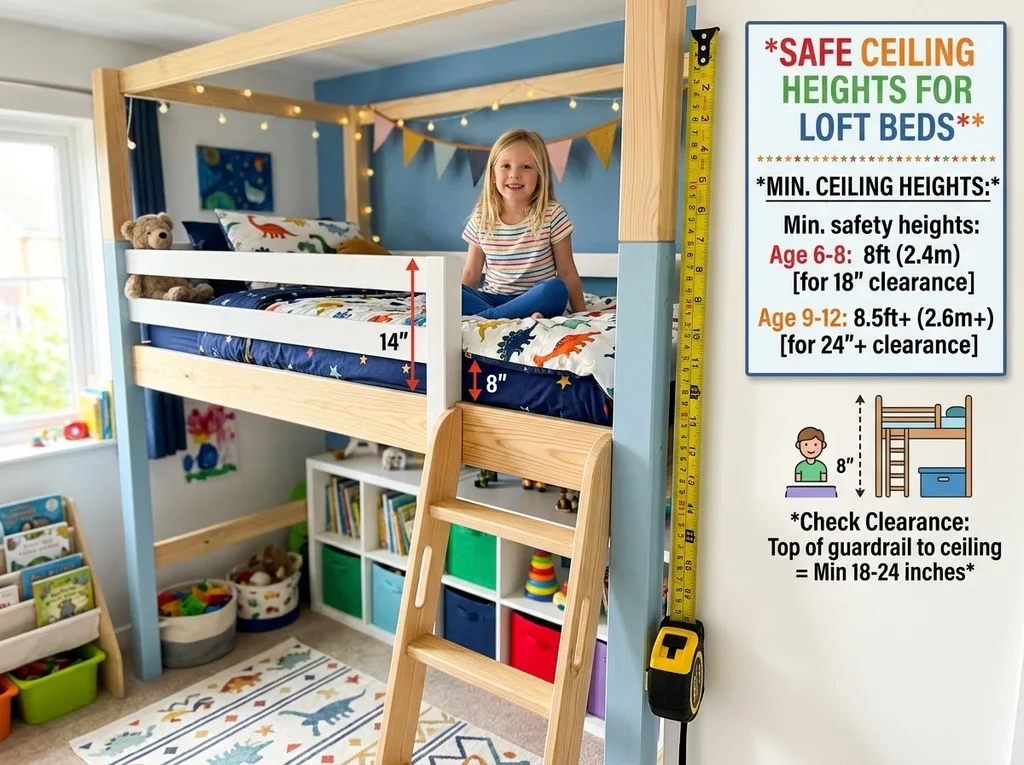 lit loft enfant sécurité